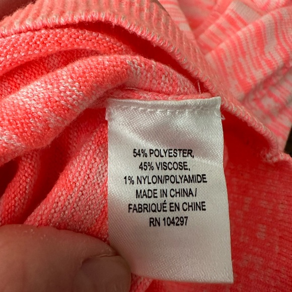 Milly Pink Space-Dyed Crewneck Sweater, Size M - Picture 7 of 7